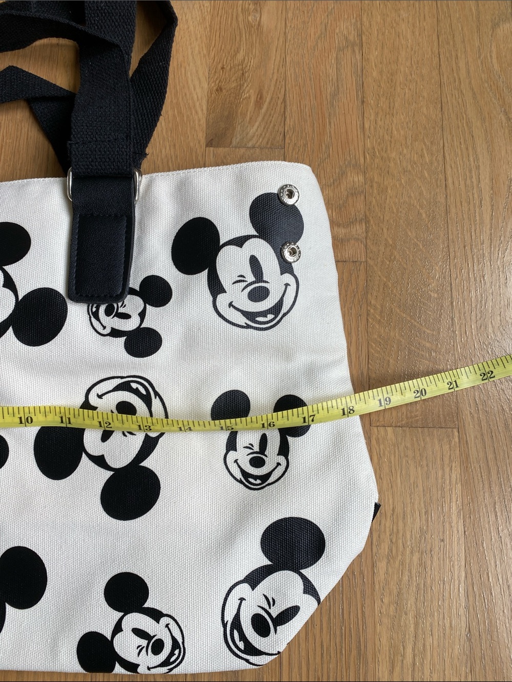 Black & White Mickey Mouse Print Tote Bag - Picture 10 of 10